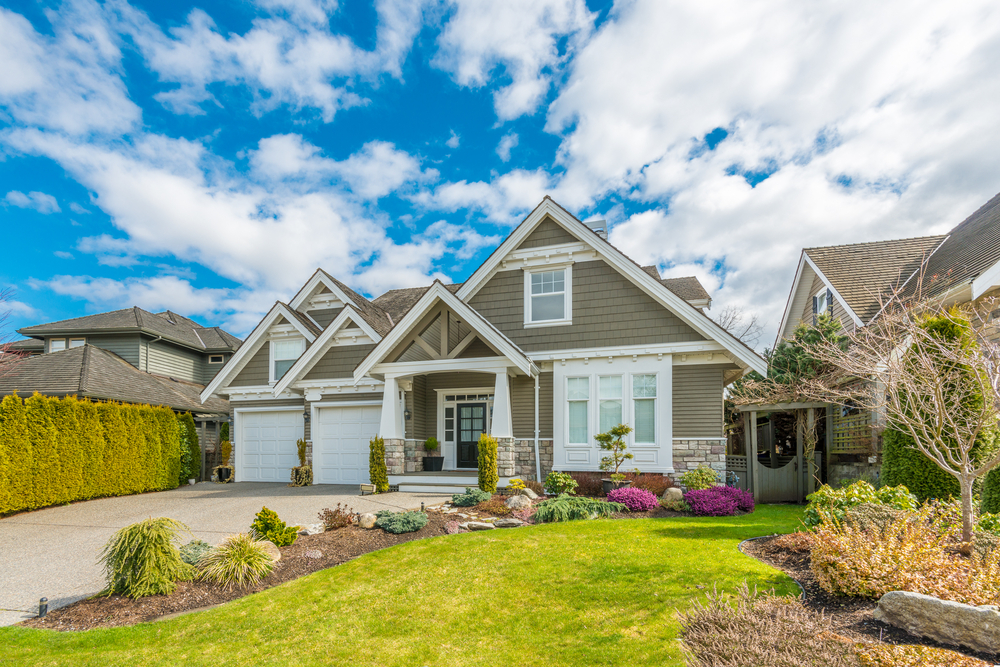 Luxury,House,At,Sunny,Day,In,Vancouver,,Canada.