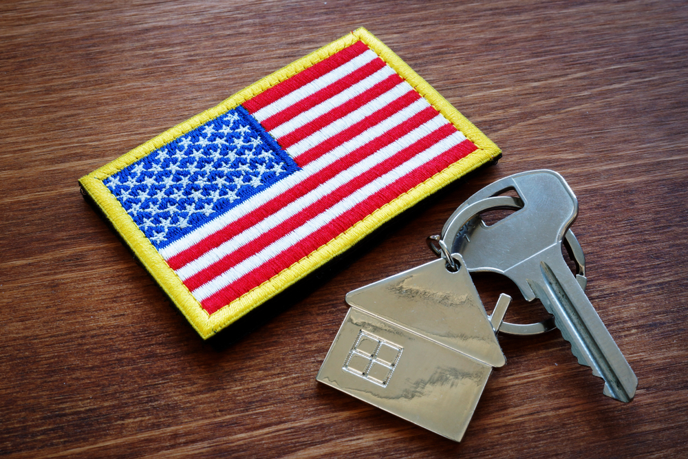 Key,From,Property,And,Usa,Flag.,Va,Loan,Mortgage,Concept.